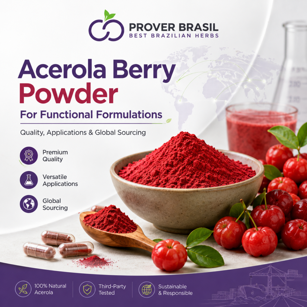 Acerola Berry Powder for Functional Formulations Quality, Applications and Global Sourcing-