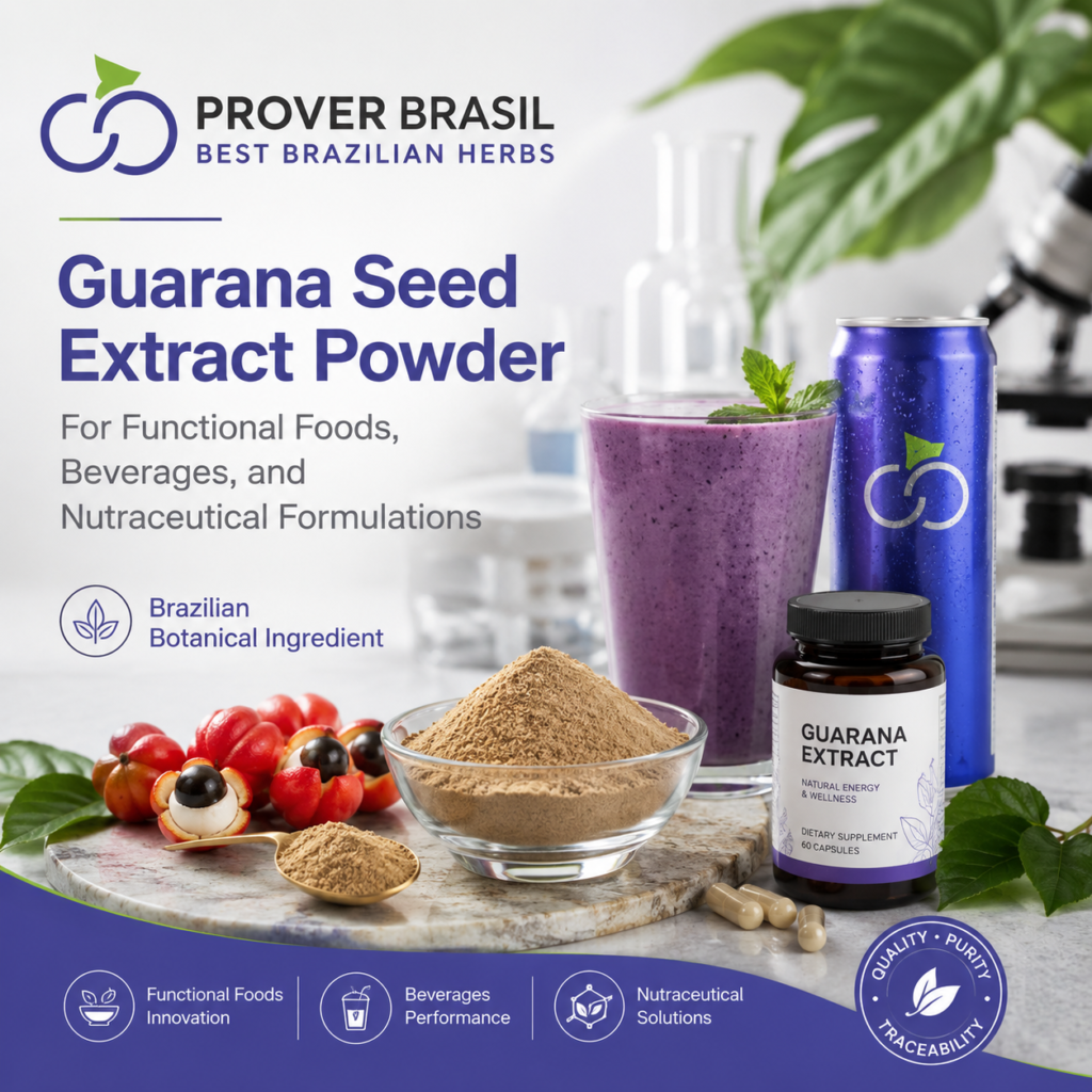 Guarana seed extract powder for functional foods, beverages, and nutraceutical formulations
