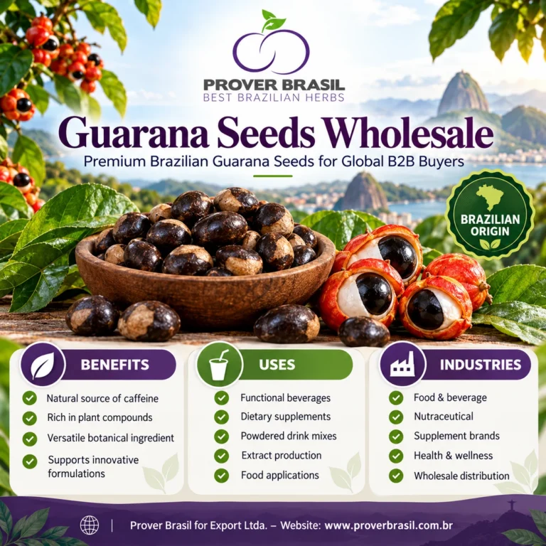 Guarana Seeds Wholesale from Brazil – Natural Caffeine Source for Food, Beverage, Nutraceutical Industries and Global Importers