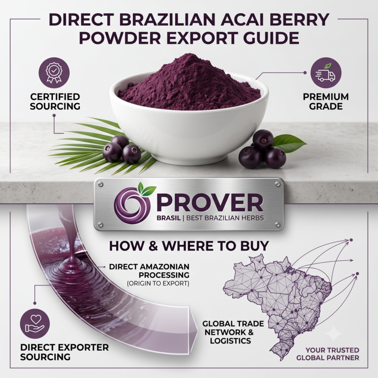 Where and How to Buy Acai Berry Powder Directly from a Brazilian Exporter
