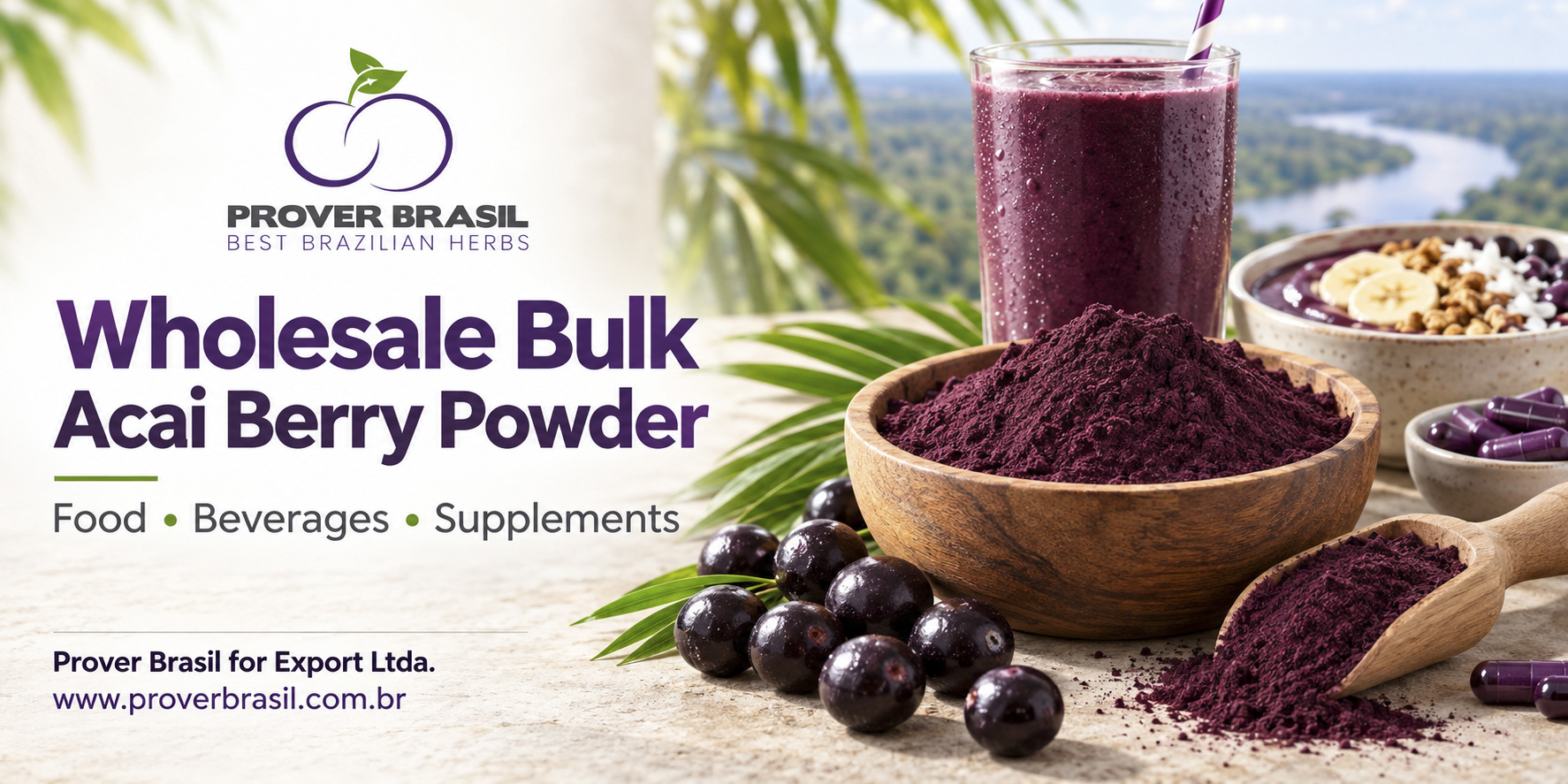Wholesale Bulk Acai Berry Powder from Brazil for international buyers