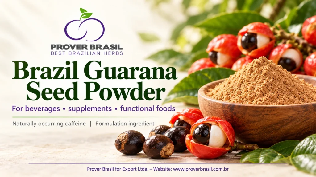 Brazil Guarana Seed Powder for industrial food and nutrition applications