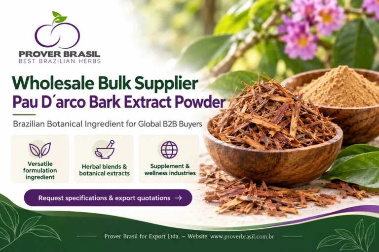 Wholesale Bulk Supplier Pau D’arco Bark Extract Powder – Prover Brasil
